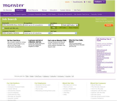 SEO links in collapsed layer